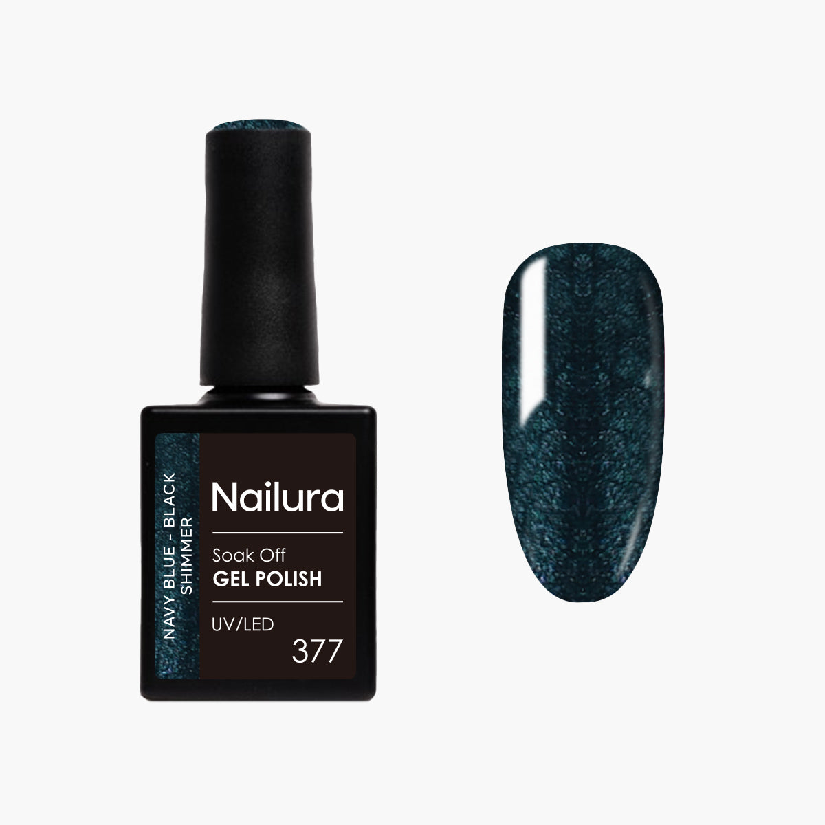 377 - Navy Blue Black Shimmer